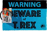 Doormat - Jurassic Park Beware of T-Rex - Homewares