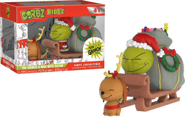 Dr Seuss - The Grinch & Max On Sled Dorbz Ridez - Vinyl Figure