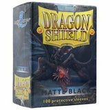 Dragon Shield Matte Sleeves Black Matte (100) - Tcg