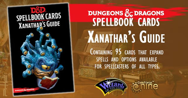 Dungeons and Dragons Spellbook Cards Xanathars Guide to Everything - Roleplaying