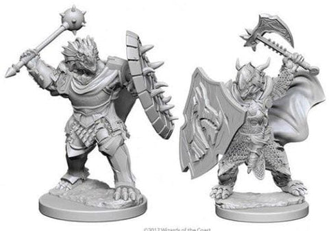 Dungeons & Dragons Nolzurs Marvelous Unpainted Miniatures: Dragonborn Male Paladin - Roleplaying Miniature