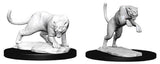 Dungeons & Dragons Panther and Leopard Unpainted Miniature - Roleplaying Miniature
