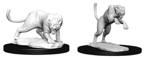 Dungeons & Dragons Panther and Leopard Unpainted Miniature - Roleplaying Miniature