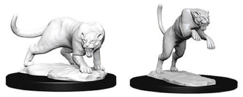 Dungeons & Dragons Panther and Leopard Unpainted Miniature - Roleplaying Miniature