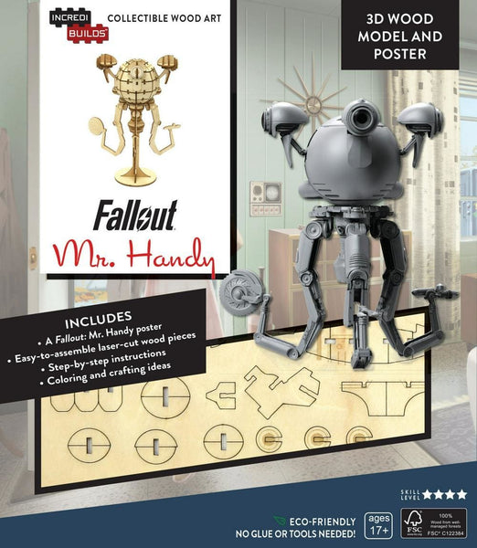 Fallout: Mr Handy 3D Wood Model - Construction