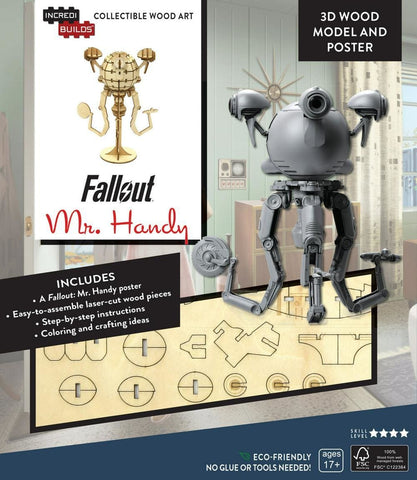 Fallout: Mr Handy 3D Wood Model - Construction