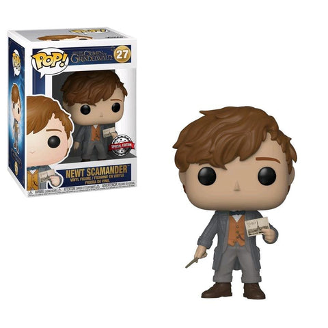 Fantastic Beasts 2: The Crimes Of Grindelwald - Newt With Postcard Us Exclusive Pop! Vinyl [Rs] - Pop! Vinyl