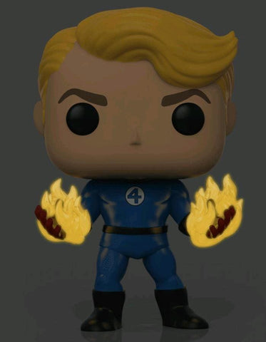Fantastic Four - Human Torch Suited Glow US Exclusive Pop! Vinyl [RS] - Pop! Vinyl
