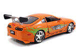 Fast & Furious - 1995 Toyota Supra 1:24 with Brian Hollywood Ride - Metal Figures & Vehicles