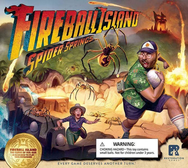 Fireball Island the Curse of Vul-Kar Spider Spring - Board Game