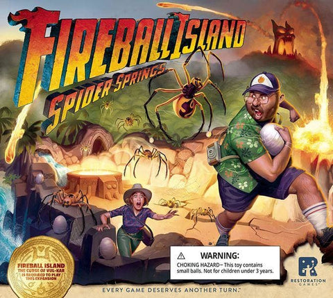 Fireball Island the Curse of Vul-Kar Spider Spring - Board Game