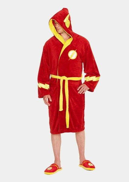 Flash - Flash Hooded Fleece Bathrobe - Clothing & Cosplay