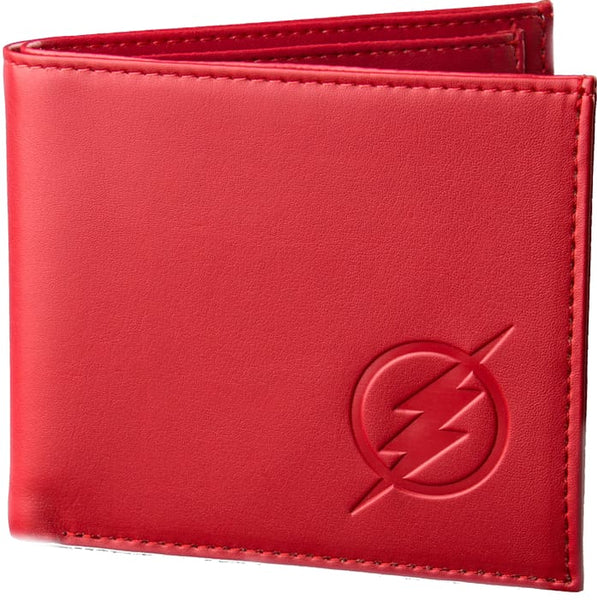 Flash - Tv Logo Red Embossed Wallet - Bags & Accessories