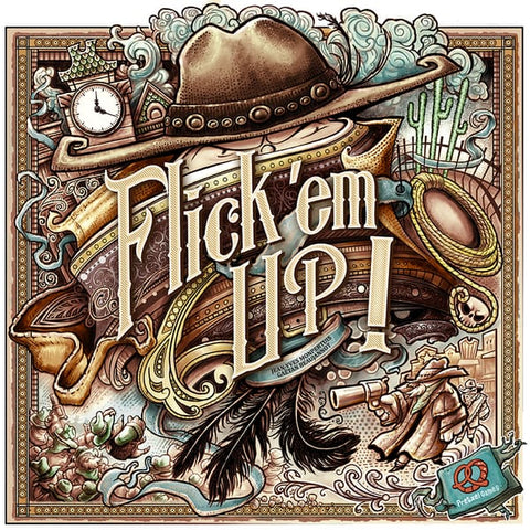 Flick Em Up - Wood Version - Board Game
