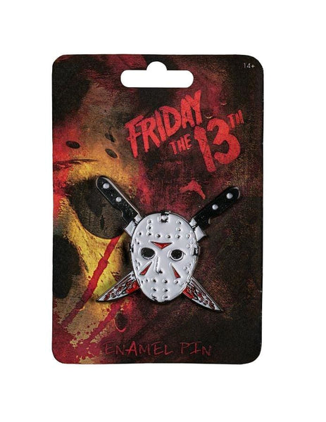 Friday The 13Th - Jason Mask Enamel Pin - Badges & Pins