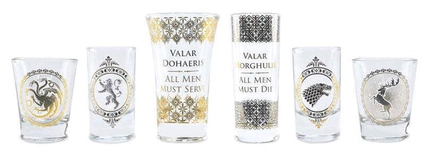 Game Of Thrones - Black & Gold Premium Glass Set - Homewares