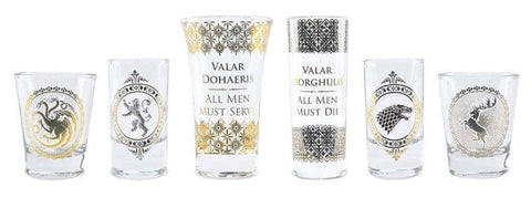 Game Of Thrones - Black & Gold Premium Glass Set - Homewares