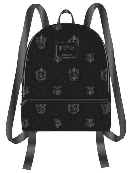 Harry Potter - Black Debossed Mini Backpack - Bags & Accessories