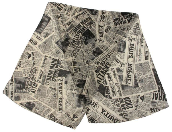 Harry Potter - Daily Prophet Newspaper Print Scarf - Clothing & Cosplay