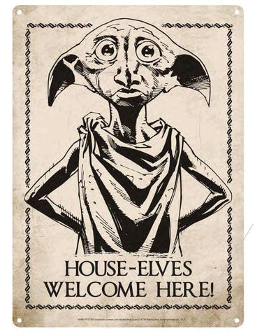 Harry Potter - Dobby Small Tin Sign - Homewares