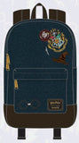 Harry Potter - Hogwarts Logo Blue Backpack - Bags & Accessories