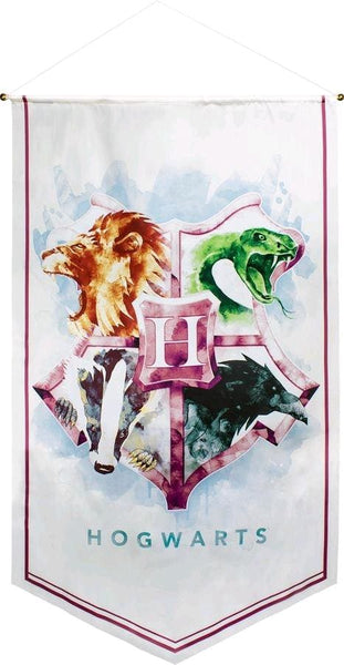 Harry Potter - Hogwarts Watercolour Satin Banner - Novelty