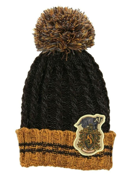 Harry Potter - Hufflepuff Heathered Pom Beanie - Clothing & Cosplay
