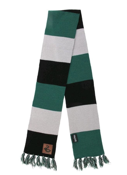 Harry Potter - Slytherin Patch Striped Scarf - Clothing & Cosplay