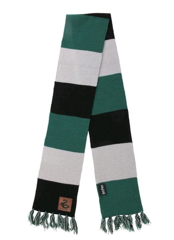 Harry Potter - Slytherin Patch Striped Scarf - Clothing & Cosplay