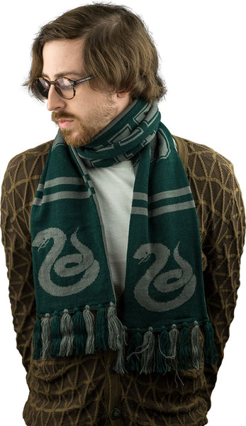 Harry Potter - Slytherin Reversible Knit Scarf - Clothing & Cosplay