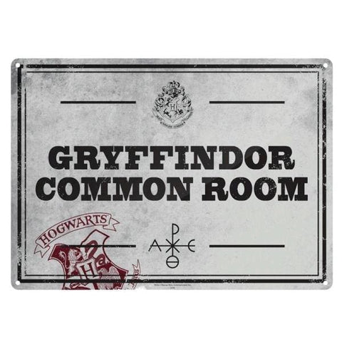 Harry Potter - Tin Sign Small Common Room - Homewares