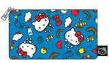 Hello Kitty - Blue Collage Pouch - Bags & Accessories