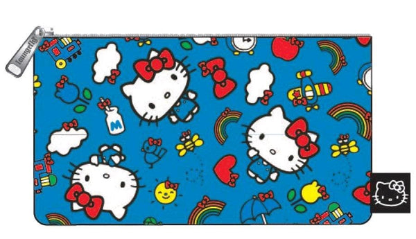 Hello Kitty - Blue Collage Pouch - Bags & Accessories