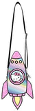 Hello Kitty - Spaceship Holographic Glitter Crossbody Bag - Bags & Accessories