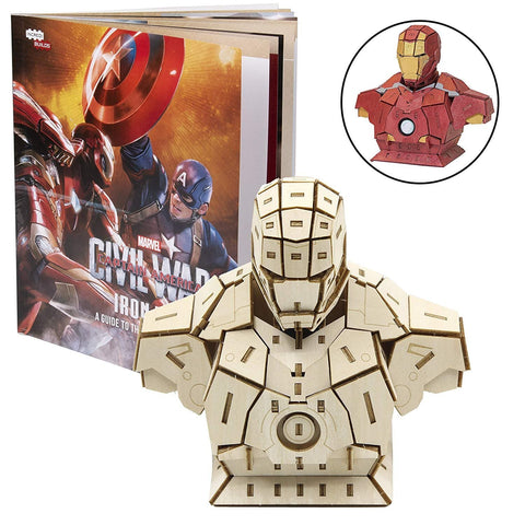 Incredibuilds Marvel - Captain America Civil War Iron Man Signature Series 3D Wood Model - Construction