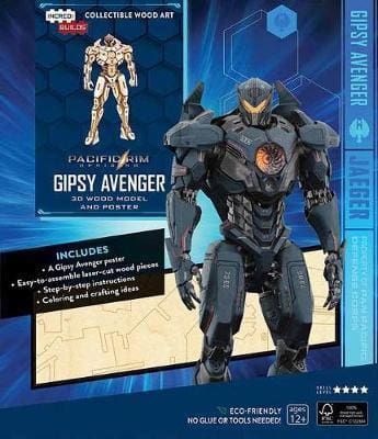 Incredibuilds Pacific Rim Uprising Gipsy Avenger 3D Wood Model - Construction