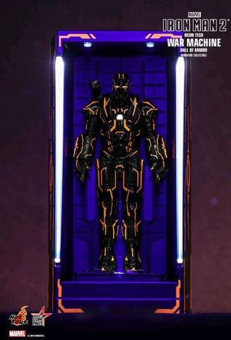 Iron Man 2 - War Machine Neon Tech Hall of Armour - Premium Action Figure