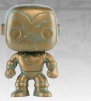 Iron Man - Marvel 80th Anniversary Patina US Exclusive Pop! Vinyl [RS] - Pop! Vinyl