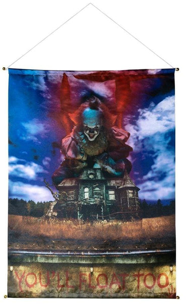 It (2017) - Pennywise Satin Banner - Homewares