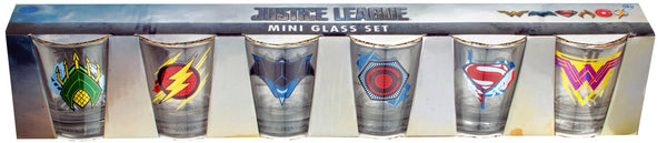 Jl Movie - Full Team Shot Glass Set Of 6 - Homewares
