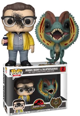 Jurassic Park - Nedry Dilophosaurus Pop! 2Pk - Pop! Vinyl