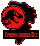 Jurassic Park - Tyrannosaurs Rex Map Enamel Pin - Badges & Pins