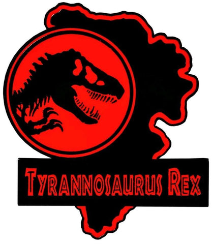 Jurassic Park - Tyrannosaurs Rex Map Enamel Pin - Badges & Pins