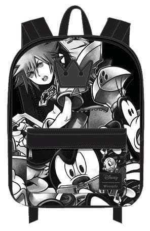 Kingdom Hearts - Black & White Backpack - Bags & Accessories