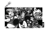 Kingdom Hearts - Black & White Pencil Case - Bags & Accessories