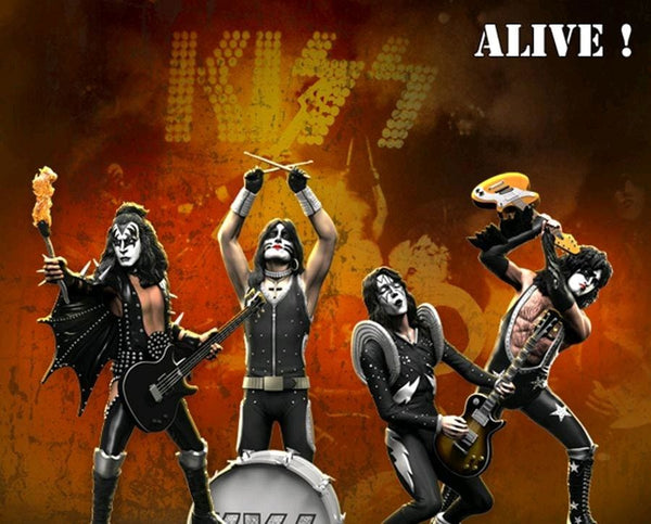 KISS - Alive Rock Iconz Statues Set of 4 - Premium Statue