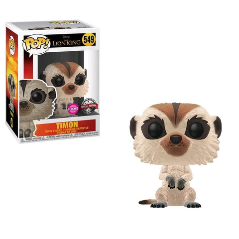 Lion King (2019) - Timon Flocked US Exclusive Pop! Vinyl [RS] - Pop! Vinyl