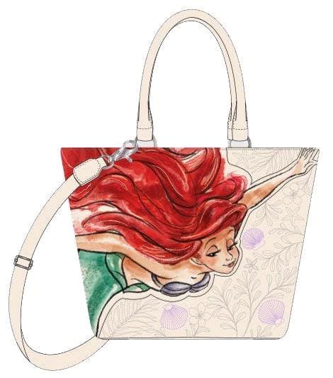 Little Mermaid - Ariel Sketch Print Tote Bag - Bags & Accessories