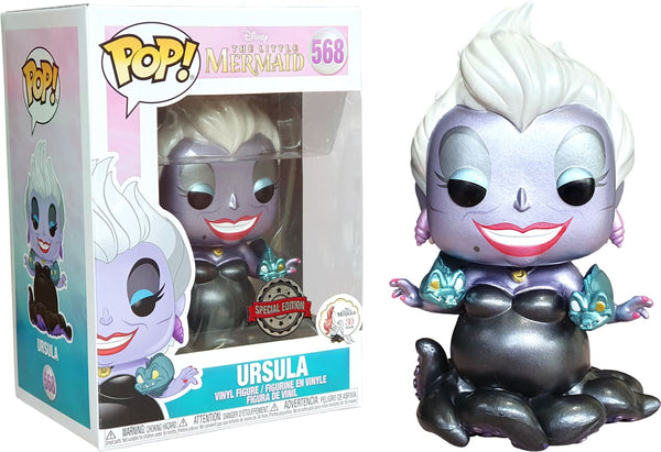 Little Mermaid - Ursula With Flotsam & Jetsam Metallic US Exclusive Pop! Vinyl Figure - Pop! Vinyl