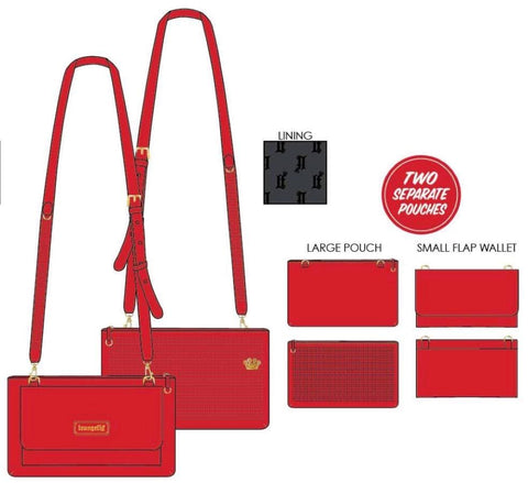 Loungefly - Pin Trader Red Crossbody Bag - Bags & Accessories
